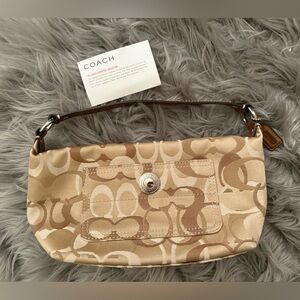 Coach Beige and Brown Handbag